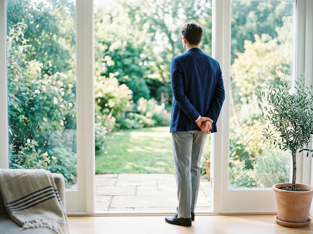 Editorial author of The Norwell Review wellness column, viewed from behind